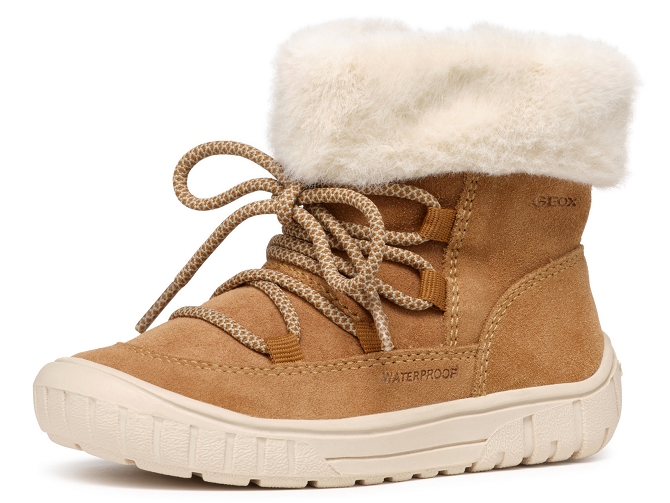 apres ski bottes fourrees -  - bebe fille - Nubuck - Chestnut - Geox6798401_3