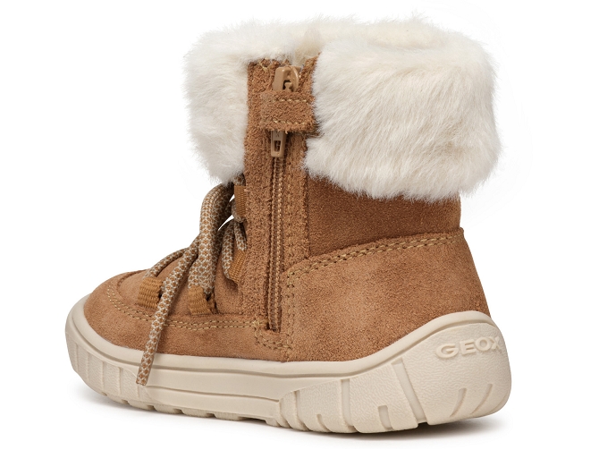 apres ski bottes fourrees -  - bebe fille - Nubuck - Chestnut - Geox6798401_4