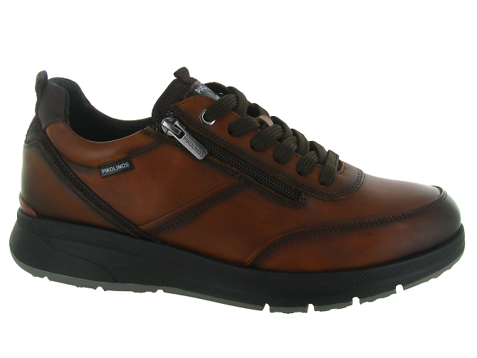 chaussures a lacets - Confort et décontracté - homme - Cuir - Marron - Pikolinos