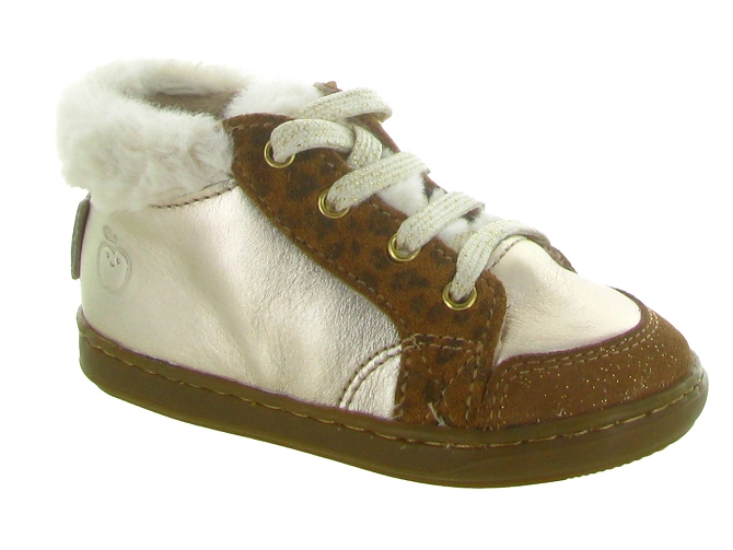 chaussures bebe du 18 au 27 -  - bebe fille - Cuir - Bronze - Shoo pom
