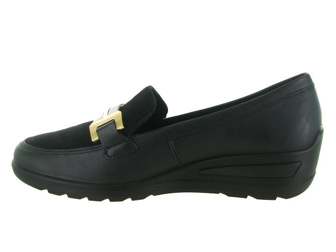 mocassins - Compensé - femme - Cuir - Noir - Ara6804001_4