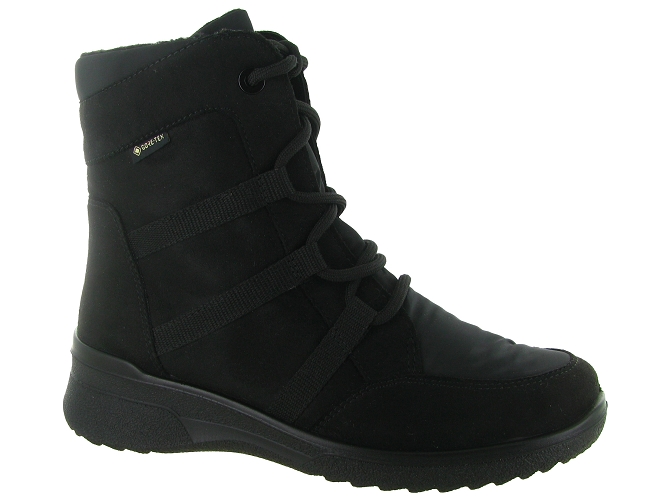 apres ski bottes fourrees - Botte de neige - femme - Cuir - Noir - Ara