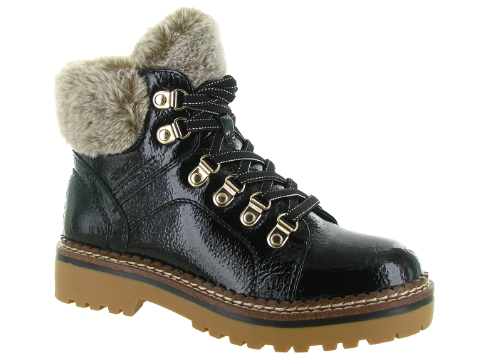 apres ski bottes fourrees - Bottine chaude - femme - Synthétique - Noir - Tamaris