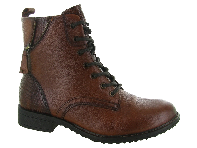 bottines et boots - Casual - femme - Cuir - Marron - Tamaris