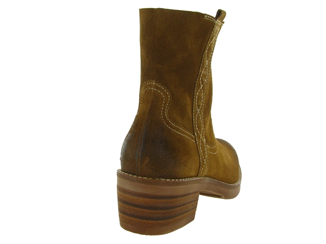 bottines et boots - Casual - femme - Nubuck - Camel - Minka design6806201_5