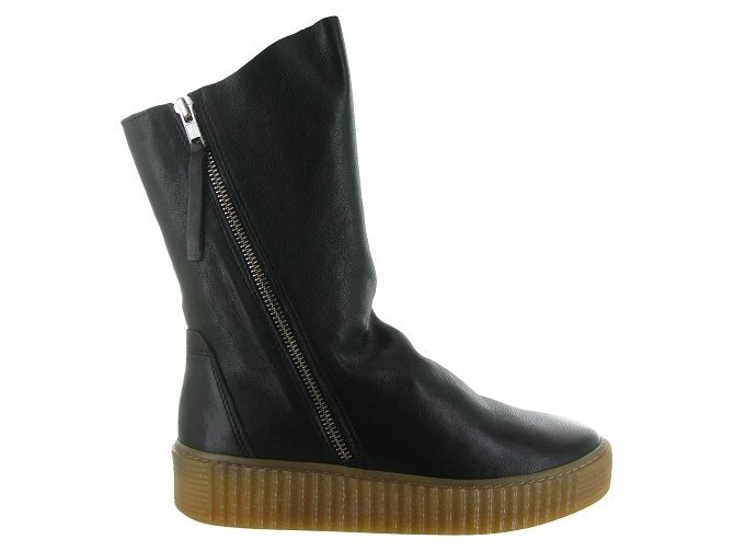 bottes - Casual - femme - Cuir - Noir - Armando6806601_2