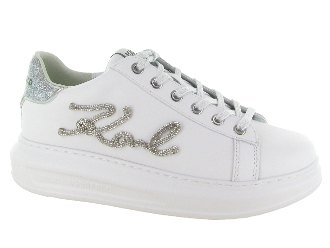 baskets et sneakers - Tendance - femme - Cuir - Blanc - Karl lagerfeld