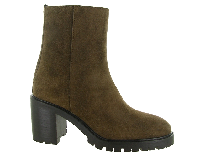 bottines et boots - Casual - femme - Nubuck - Marron - Alpe