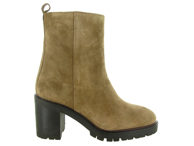 bottines et boots - Casual - femme - Nubuck - Taupe - Alpe6808402_2
