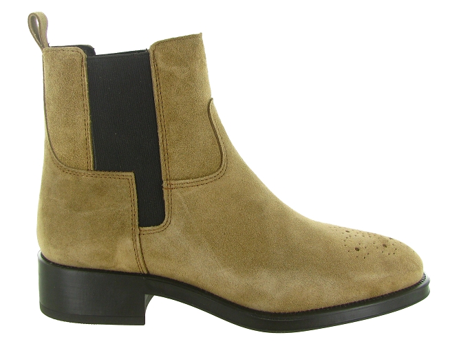bottines et boots - Chelsea - femme - Nubuck - Beige - Alpe6808901_2
