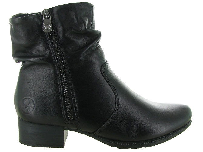 apres ski bottes fourrees - Bottine chaude - femme - Cuir - Noir - Rieker6809501_2