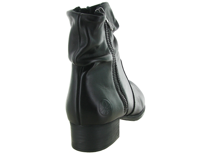 apres ski bottes fourrees - Bottine chaude - femme - Cuir - Noir - Rieker6809501_5