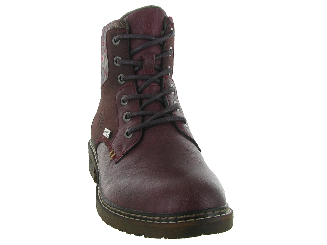 apres ski bottes fourrees - Bottine chaude - femme - Synthétique - Bordeaux - Rieker6809801_3