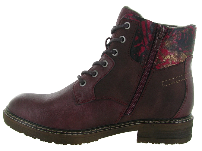 apres ski bottes fourrees - Bottine chaude - femme - Synthétique - Bordeaux - Rieker6809801_4