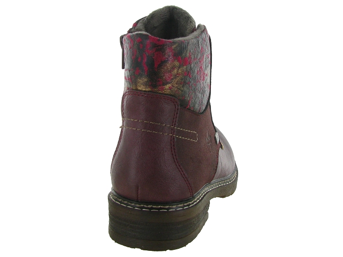 apres ski bottes fourrees - Bottine chaude - femme - Synthétique - Bordeaux - Rieker6809801_5