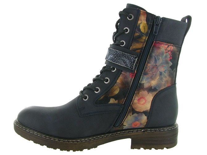 bottines et boots - Casual - femme - Synthétique - Bleu - Rieker6809901_4