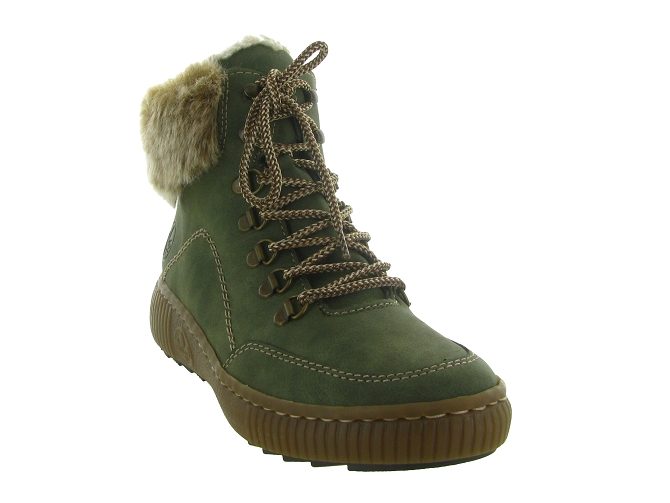 apres ski bottes fourrees - Chaussure neige - femme - Synthétique - Vert - Rieker6810501_3