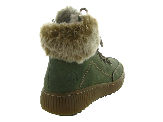apres ski bottes fourrees - Chaussure neige - femme - Synthétique - Vert - Rieker6810501_5