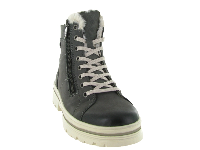 apres ski bottes fourrees - Chaussure neige - femme - Cuir - Gris - Remonte6811801_3