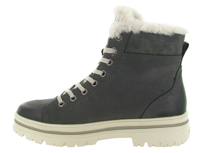 apres ski bottes fourrees - Chaussure neige - femme - Cuir - Gris - Remonte6811801_4