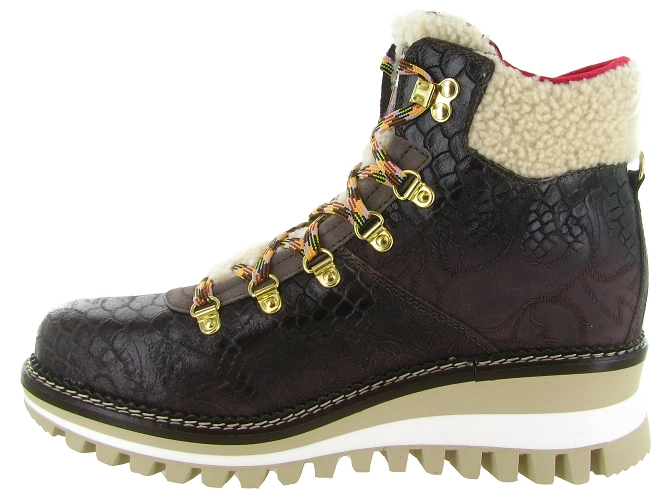 apres ski bottes fourrees - Chaussure neige - femme - Cuir - Marron - New italia shoes6812501_4