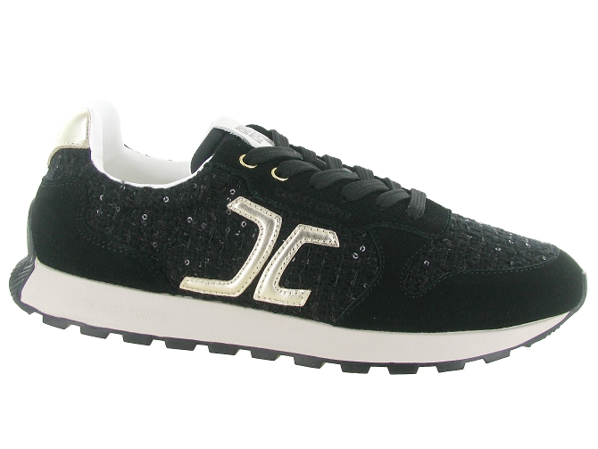 baskets et sneakers - Tendance - femme - Cuir - Noir - Candice cooper