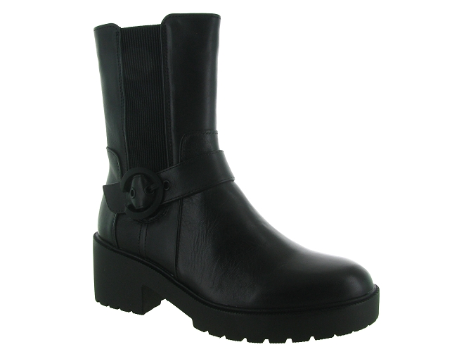 bottines et boots - Motardes - femme - Cuir - Noir - Regarde le ciel...