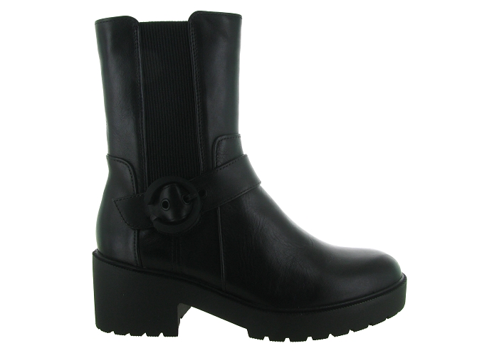bottines et boots - Motardes - femme - Cuir - Noir - Regarde le ciel...6814701_2