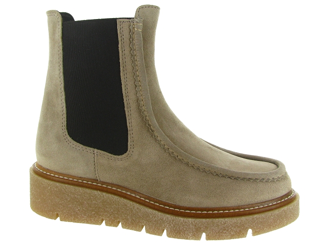 bottines et boots - Casual - femme - Cuir - Taupe - Pedro miralles