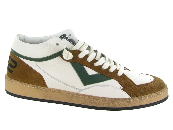 baskets et sneakers - Montante - homme - Cuir - Blanc - 4b12