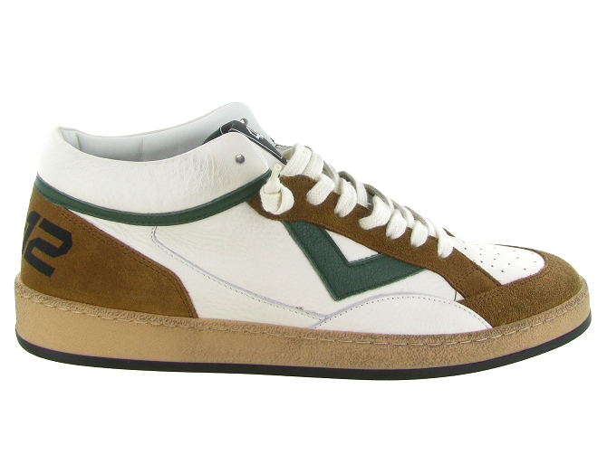 baskets et sneakers - Montante - homme - Cuir - Blanc - 4b126816201_2