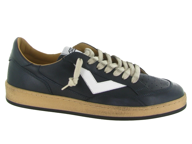baskets et sneakers - Tendance - homme - Cuir - Bleu Marine - 4b12