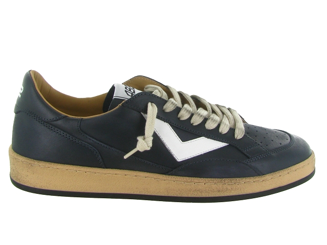 baskets et sneakers - Tendance - homme - Cuir - Bleu Marine - 4b126816401_2