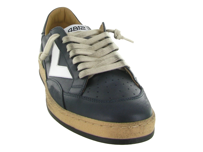 baskets et sneakers - Tendance - homme - Cuir - Bleu Marine - 4b126816401_3