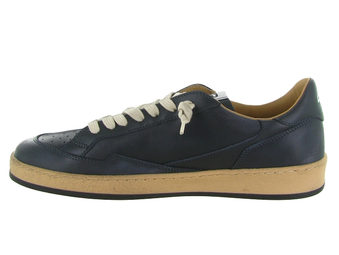 baskets et sneakers - Tendance - homme - Cuir - Bleu Marine - 4b126816401_4