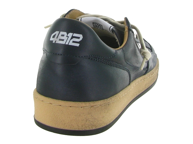 baskets et sneakers - Tendance - homme - Cuir - Bleu Marine - 4b126816401_5