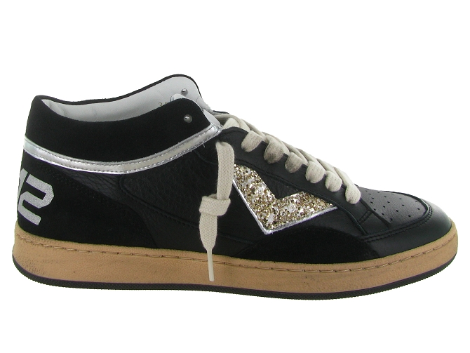 baskets et sneakers - Tendance - femme - Cuir - Noir - 4b126816501_2