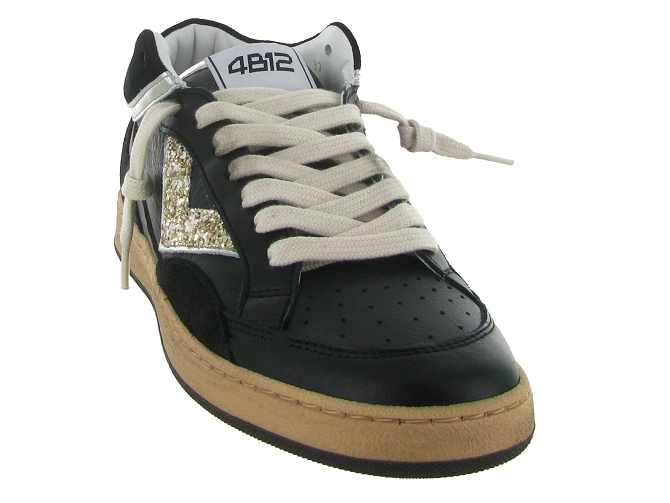 baskets et sneakers - Tendance - femme - Cuir - Noir - 4b126816501_3