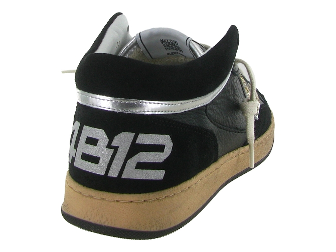 baskets et sneakers - Tendance - femme - Cuir - Noir - 4b126816501_5