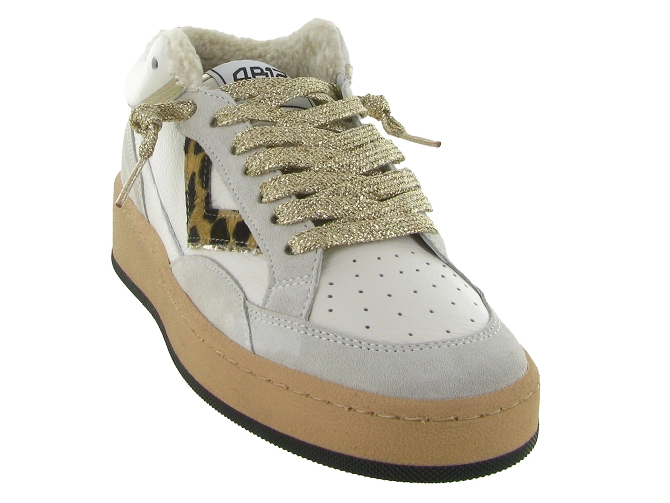 baskets et sneakers - Tendance - femme - Cuir - Blanc - 4b126816601_3