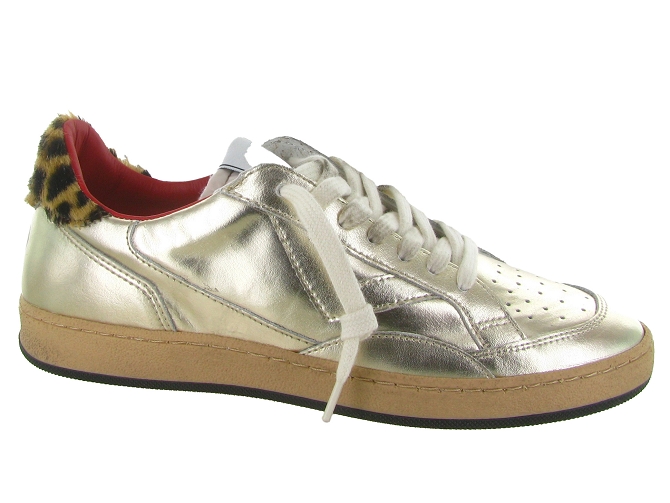 baskets et sneakers - Tendance - femme - Cuir laminé - Or - 4b12