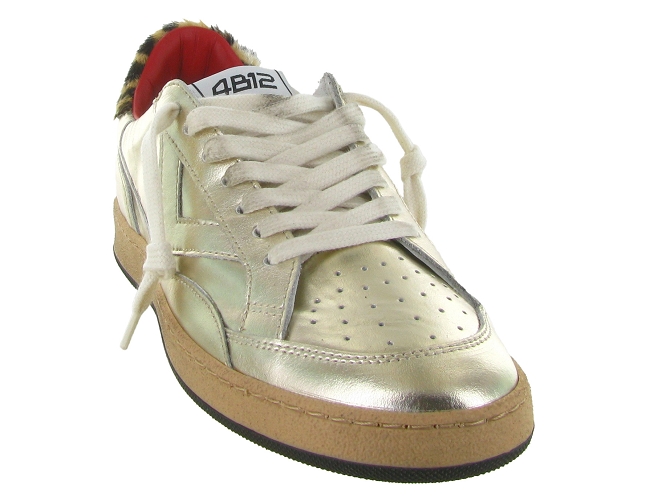 baskets et sneakers - Tendance - femme - Cuir laminé - Or - 4b126816701_3