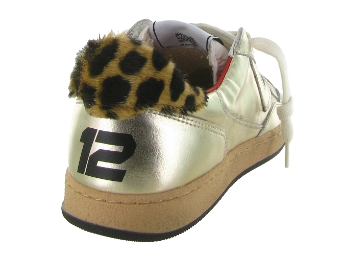 baskets et sneakers - Tendance - femme - Cuir laminé - Or - 4b126816701_5