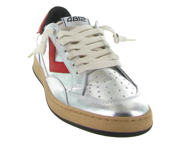 baskets et sneakers - Tendance - femme - Cuir laminé - Argent - 4b126816702_3