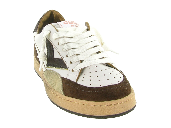 baskets et sneakers - Tendance - femme - Cuir - Blanc - 4b126816803_3