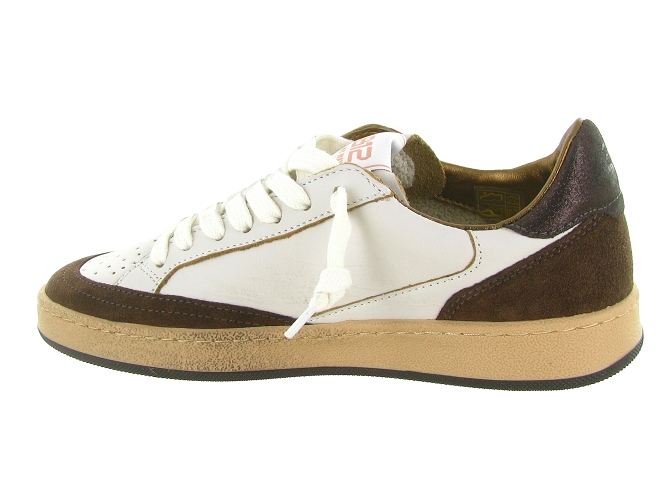 baskets et sneakers - Tendance - femme - Cuir - Blanc - 4b126816803_4