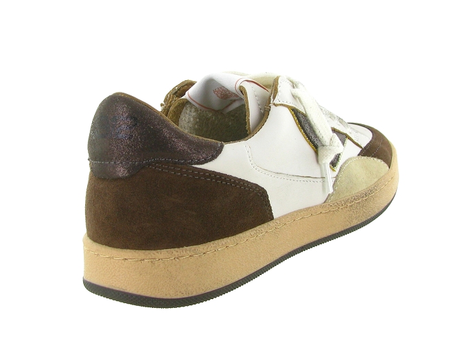 baskets et sneakers - Tendance - femme - Cuir - Blanc - 4b126816803_5