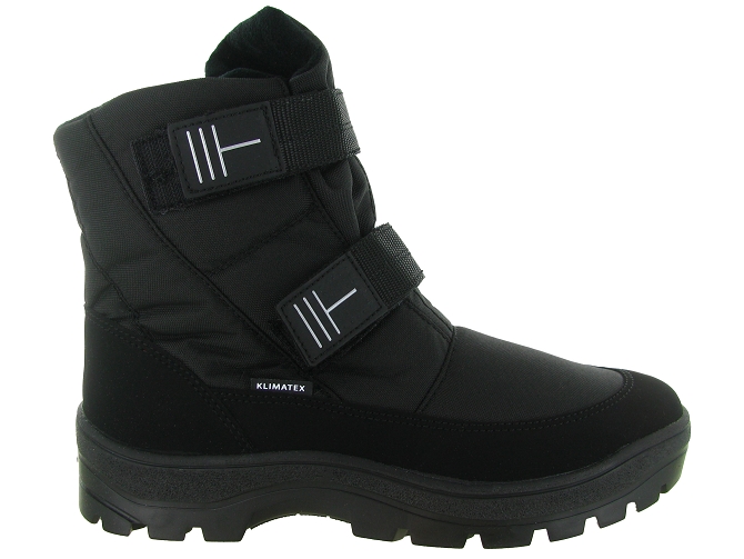 apres ski bottes fourrees - Bottes de neige - homme - Nylon - Noir - La thuile6818201_2