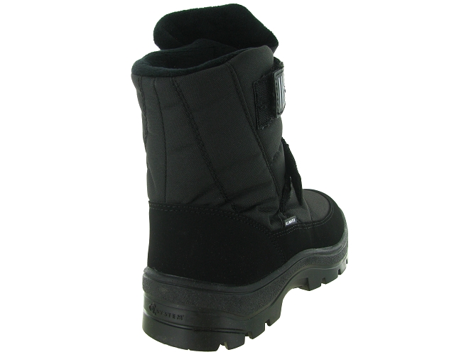 apres ski bottes fourrees - Bottes de neige - homme - Nylon - Noir - La thuile6818201_5