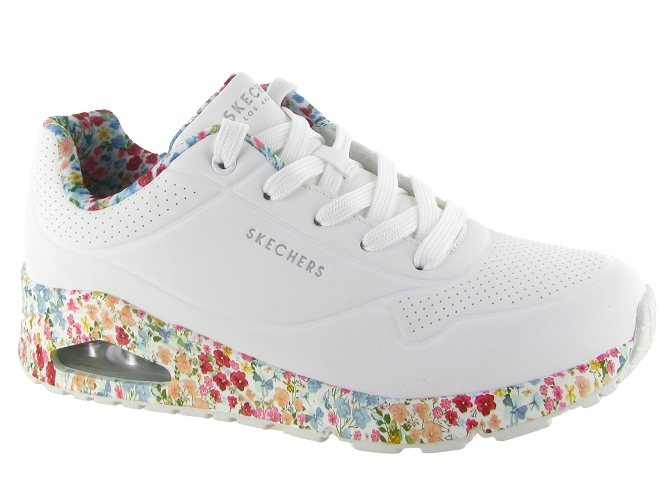baskets et sneakers - Confort - femme - Synthétique - Blanc - Skechers footwear